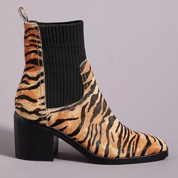 ANTHROPOLOGIE Silent D Nirvani Knit Chelsea Boots - Picture 3 of 8